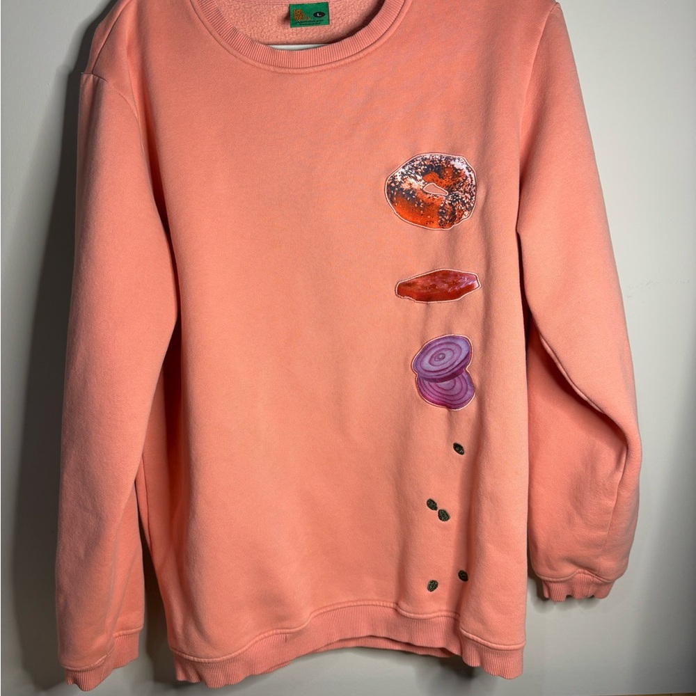 Mr EatWell Chloe Fineman collab Bagelsuit Crewneck size L‎